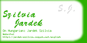 szilvia jardek business card